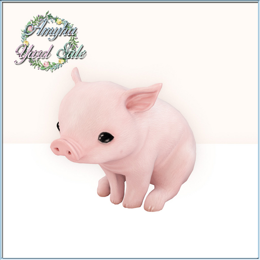 +Half-Deer+ Mini Piggy - Sitting (Pink)