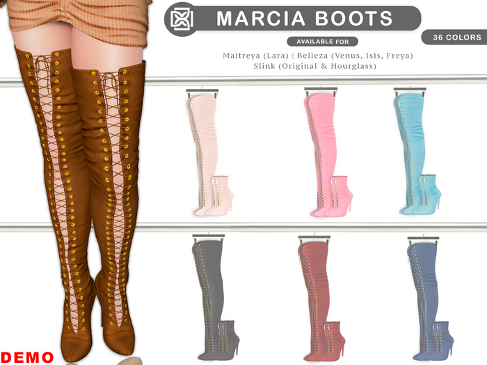 Addams "Marcia" Tied Boots #DEMO