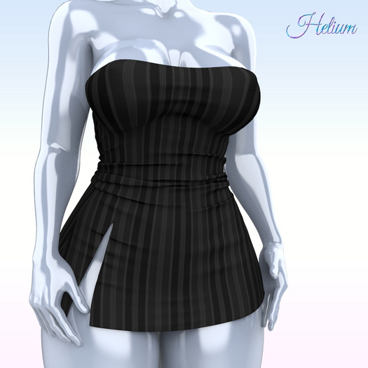 Black Slit Dress