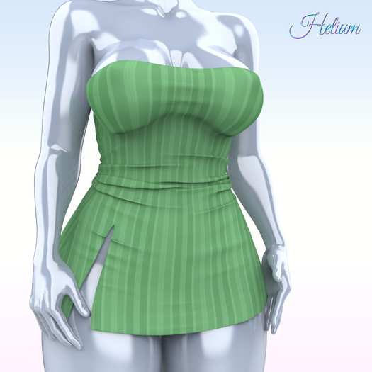 Green Slit Dress