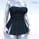Navy Slit Dress