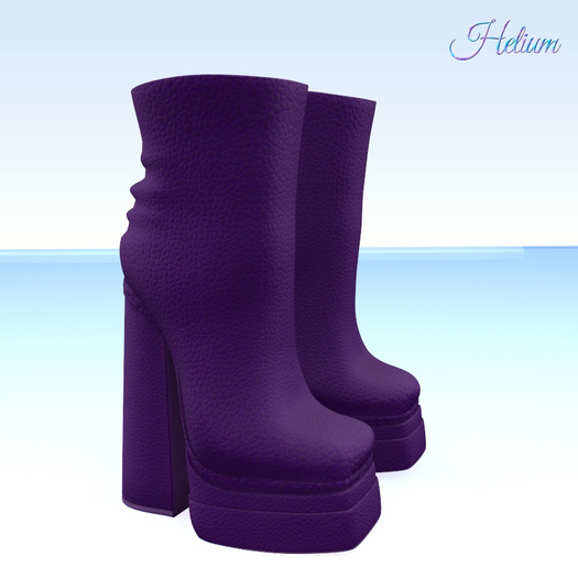 Purple Leather Boots