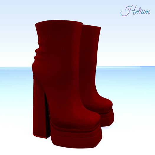 Red Leather Boots