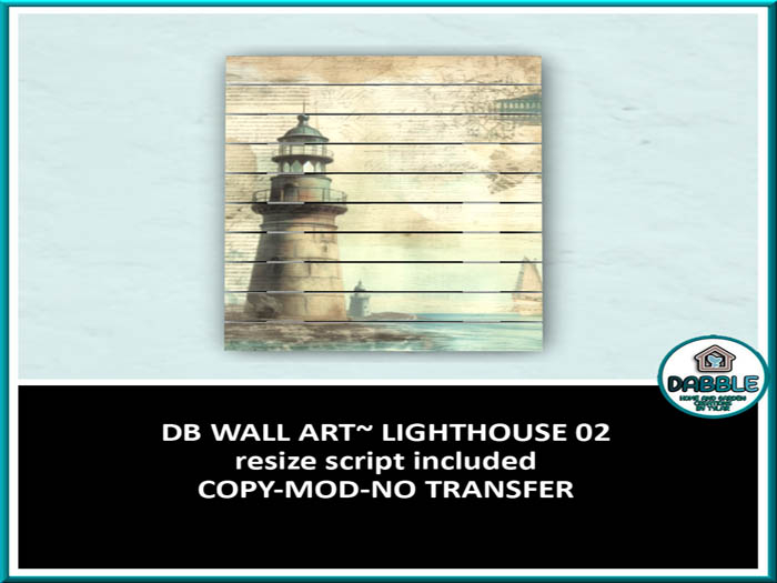 DB WALL ART~ LIGHTHOUSE 02  add me