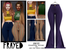 Frayed - Jenny Pants - Purple