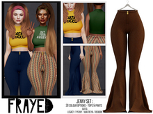 Frayed - Jenny Pants - Brown