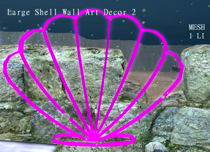 Neon Wall Art-Large Shell 2