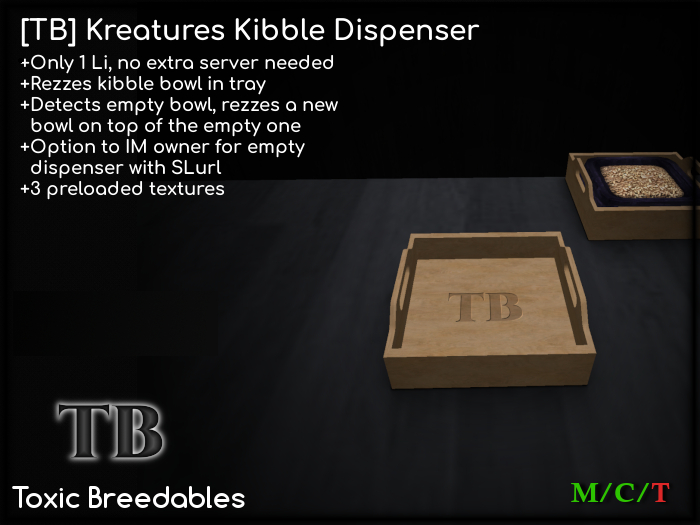 [TB] Kreatures Kibble Dispenser Tray
