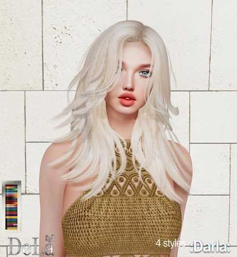 =DeLa*= Mesh Hair "Darla" Colors