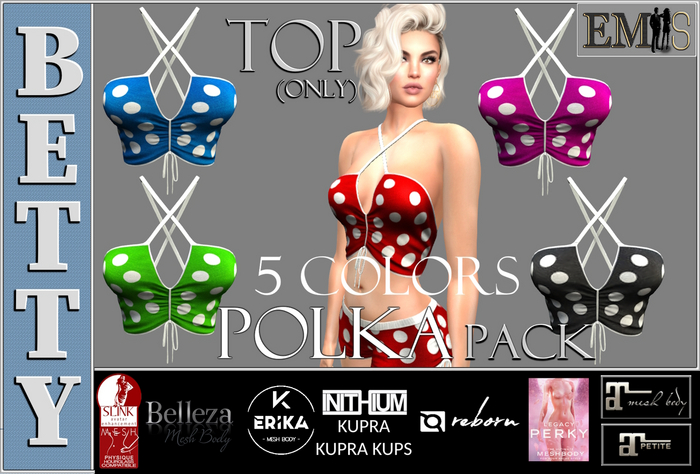 EMS - BETTY TOP - POLKA PACK