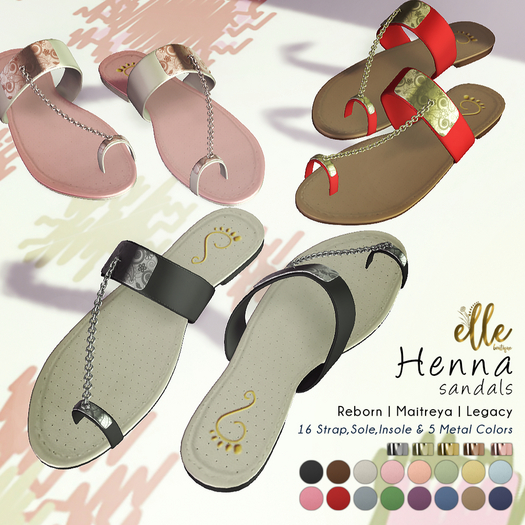 Slipper - DEMO Henna Sandals