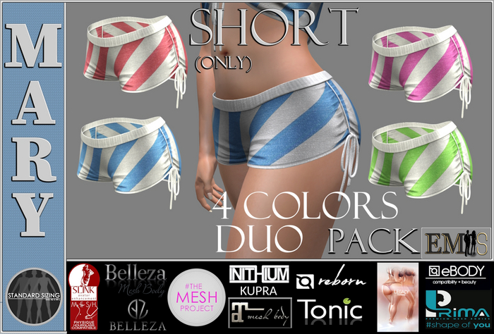 EMS - MARY SHORTS - DUO PACK