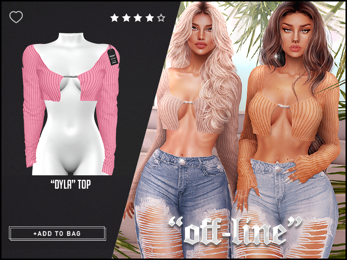 "Off-Line" x "Dyla" Top / Rose