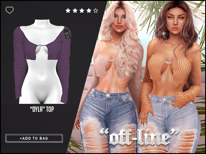 "Off-Line" x "Dyla" Top / Mauve