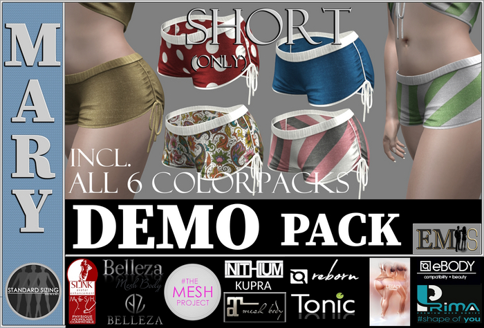 EMS - MARY SHORTS - DEMO PACK
