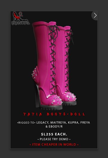 P.D - Tatia Boots - DOLL {ADD ME}
