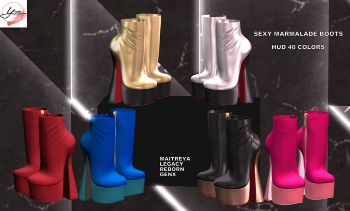 ..YIA.. Sexy Marmalade Boots Fatpack
