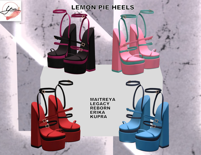 ..YIA.. Lemon Pie Heels Fatpack