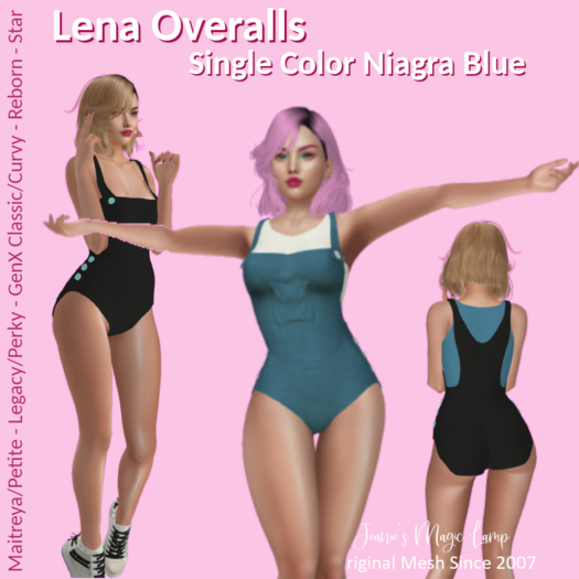 Lena Overalls NIAGARA BLUE - Wear and Click to unpack