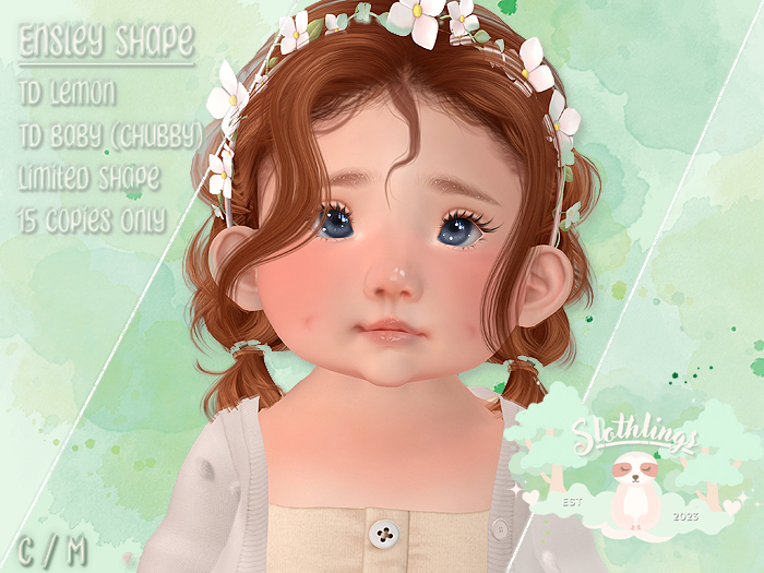 { Slothlings } Ensley Shape - TD Lemon *LIMITED*