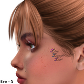 FREE - Holly Ink - "Live Laugh Love" Face Tattoo - EvoX only - GIFT