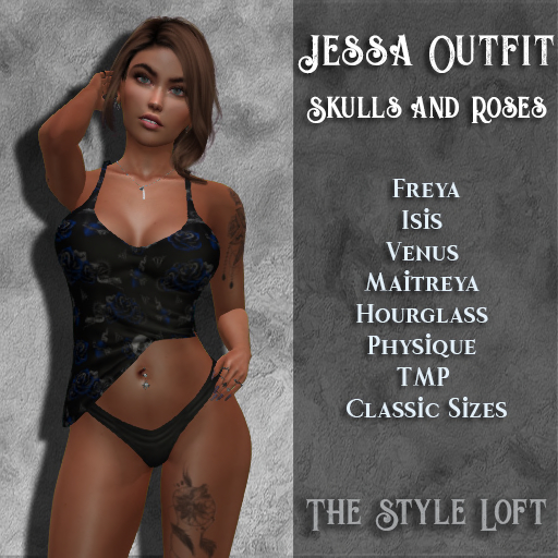 TSL - Jessa Outfit [Skulls and Roses]
