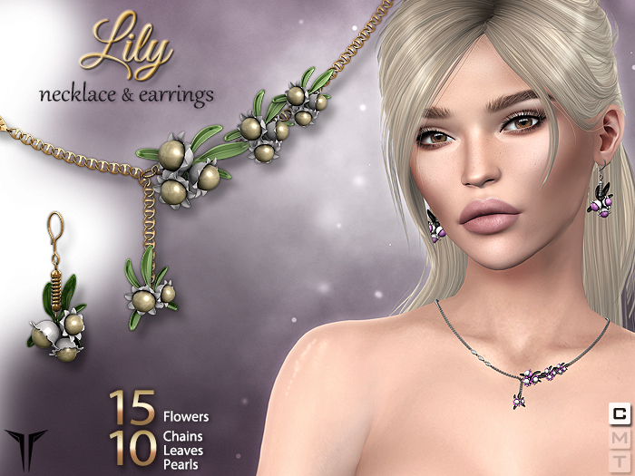 **RE** Lily Necklace & Earrings Set