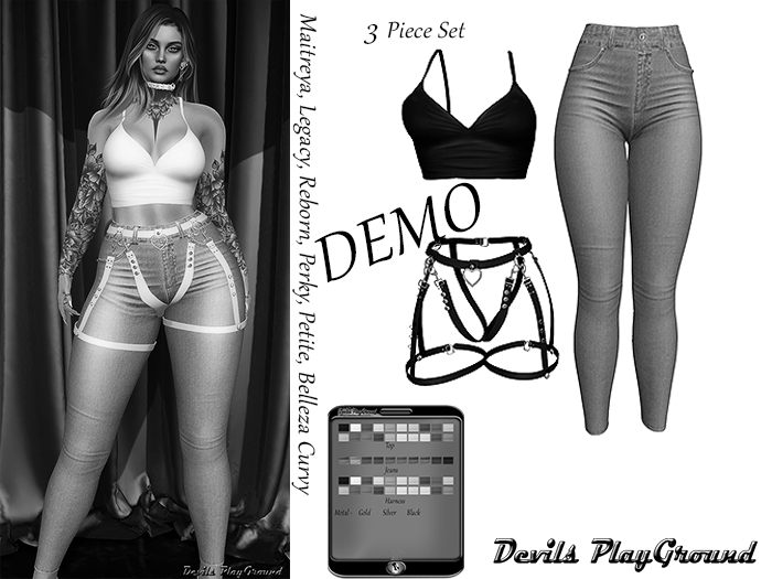 DEMO ~DP~ Kylie Outfit - Hud Driven - Maitreya, Legacy, Reborn, Perky, Petite, Belleza Curvy