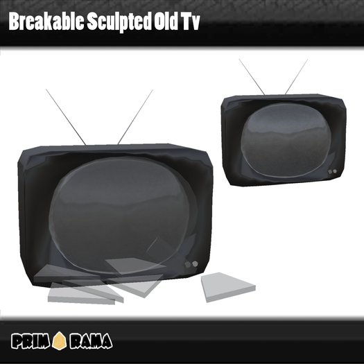 Breakable Sculpted Old Tv