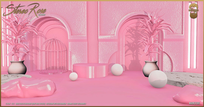 Stereo Rose Backdrop - The Bearded Guy