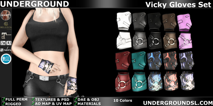 (UG FULL PERM) - Vicky Gloves Set