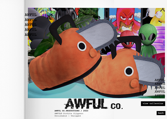 AWFUL. //  Pochita Slippers