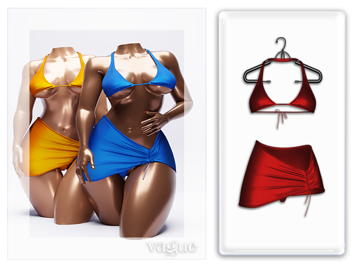 Vague. Bianca Set - Red -