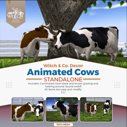 W&Co. Animated Cows