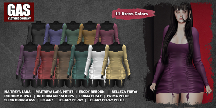 GAS [Dress Bonny - 11 Colors w/HUD FATPACK] Demo