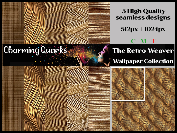 CQ Textures - Wallpaper Collection - The Retro Weaver 