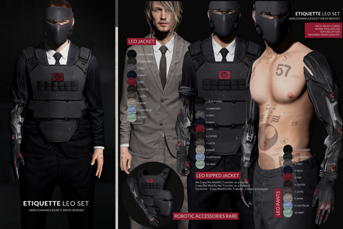 .etiquette. Leo SET // Navy//Jake