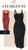 DRAMA QUEEN Charlotte Dress - Onyx (ADD)