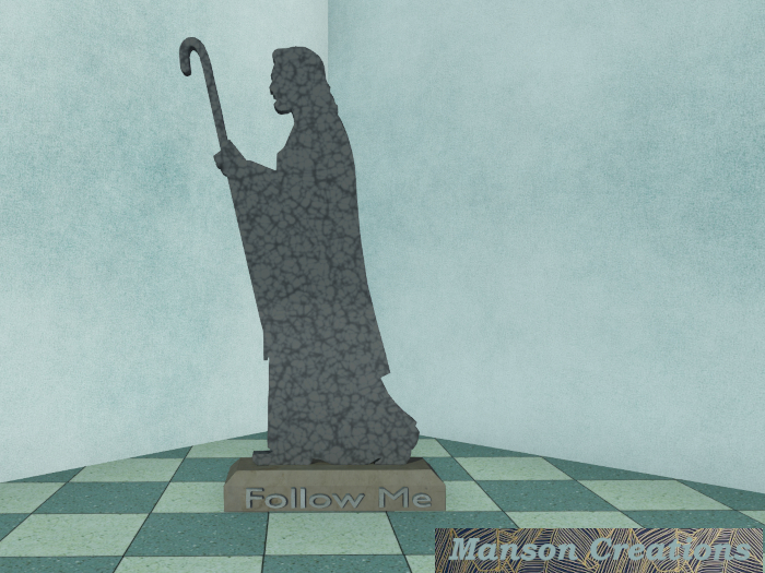 Follow Me Jesus Statue/Sculpture