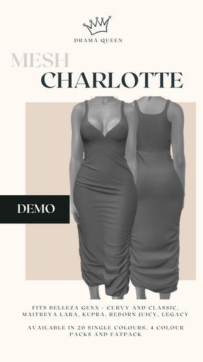 DRAMA QUEEN Charlotte Dress DEMO (ADD)