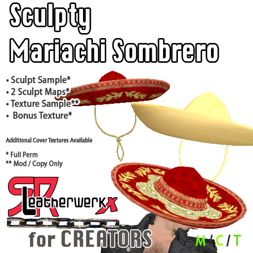 *SRL - Sculpty Mariachi Sombrero  (box)