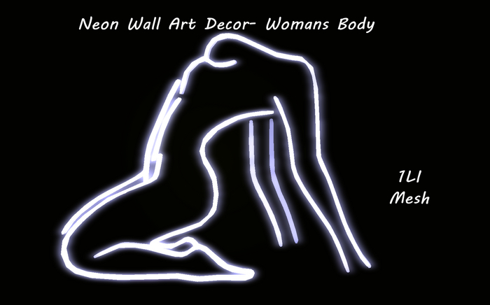 Neon Wall Art Decor- Womans Body