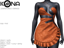 ICONA / JUNIPER DRESS -ORANGE-