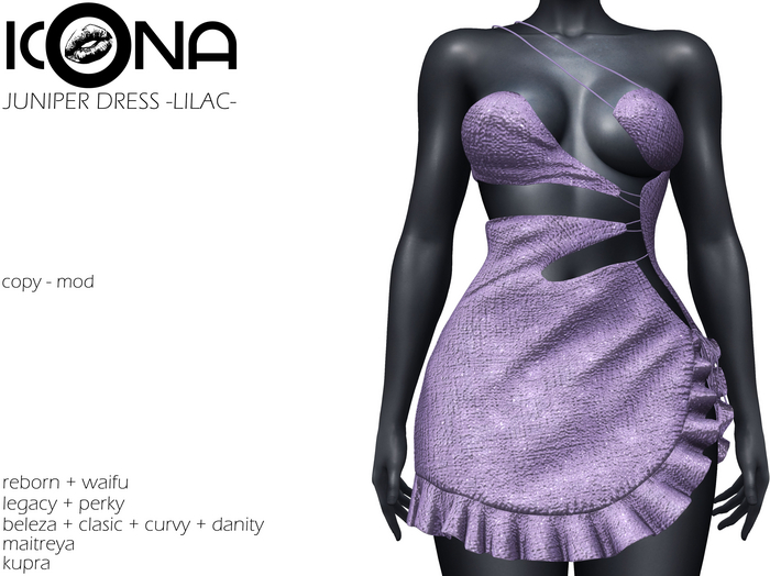 ICONA / JUNIPER DRESS -LILAC-