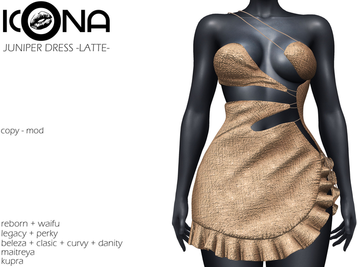 ICONA / JUNIPER DRESS -LATTE-