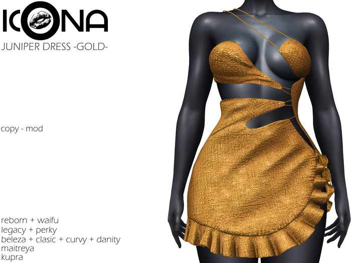 ICONA / JUNIPER DRESS -GOLD-