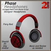 Phase Headphone [2cute] Fiery Red