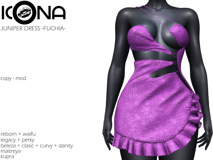 ICONA / JUNIPER DRESS -FUCHIA-