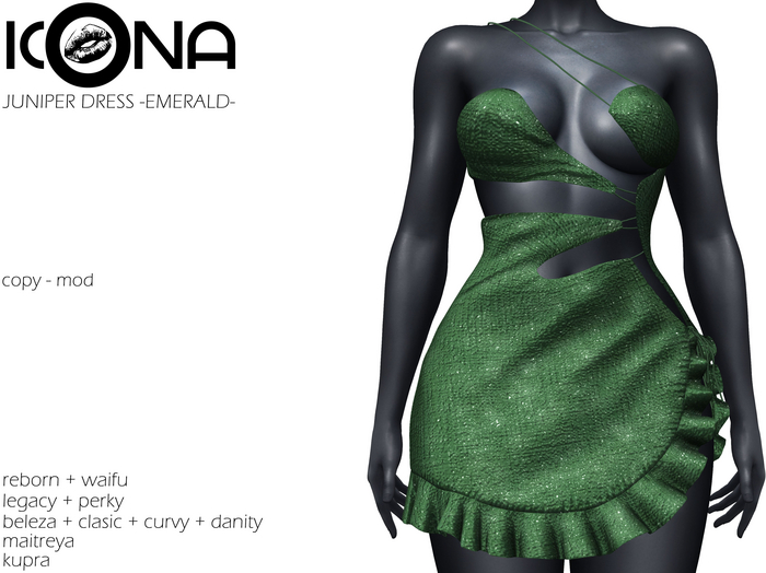ICONA / JUNIPER DRESS -EMERALD-