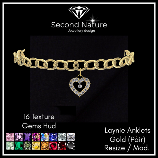 SNJ Laynie Anklets Gold ADD!